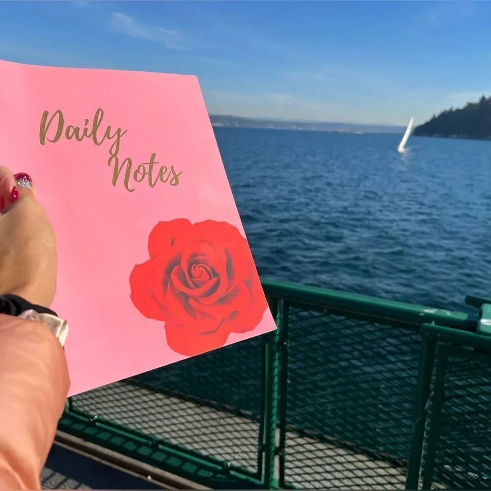 Floral journal notebook forever flowers